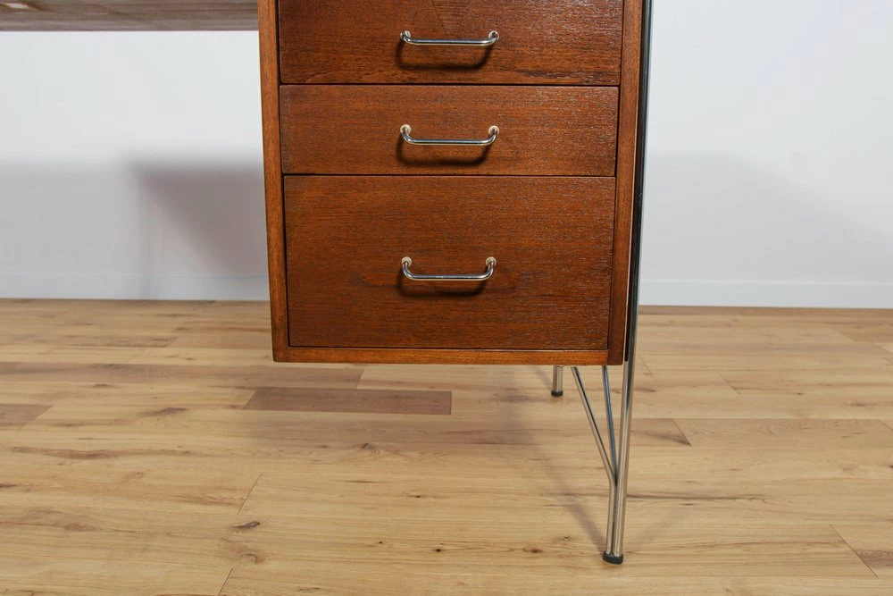Mid-Century Danish Desk In Teak And Chrome By Heinrich Roepstorff, 1970s 17 Mid-Century Danish Desk In Teak And Chrome By Heinrich Roepstorff, 1970s - Image 15