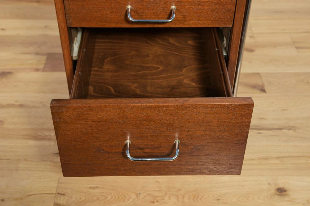 Mid-Century Danish Desk In Teak And Chrome By Heinrich Roepstorff, 1970s 21 Mid-Century Danish Desk In Teak And Chrome By Heinrich Roepstorff, 1970s - Image 19