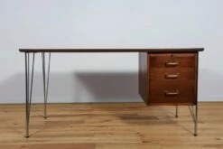 Mid-Century Danish Desk In Teak And Chrome By Heinrich Roepstorff, 1970s 24 Mid-Century Danish Desk In Teak And Chrome By Heinrich Roepstorff, 1970s -PAMONO Sales mid century danish desk in teak and chrome by heinrich roepstorff 1970s 3