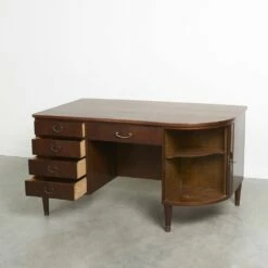 Mid-Century Danish Desk With Bar Attributed To Kai Kristiansen From Feldballes Møbelfabrik, 1950s -PAMONO Sales mid century danish desk with bar attributed to kai kristiansen from feldballes mobelfabrik 1950s 10