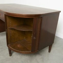 Mid-Century Danish Desk With Bar Attributed To Kai Kristiansen From Feldballes Møbelfabrik, 1950s -PAMONO Sales mid century danish desk with bar attributed to kai kristiansen from feldballes mobelfabrik 1950s 2