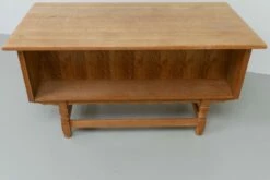 Mid-Century Danish Freestanding Desk In Oak By Henning Kjærnulf, 1960s -PAMONO Sales mid century danish freestanding desk in oak by henning kjaernulf 1960s 17