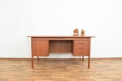 Mid-Century Danish Freestanding Teak Desk, 1960s 18 Mid-Century Danish Freestanding Teak Desk, 1960s -PAMONO Sales mid century danish freestanding teak desk 1960s 2