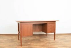 Mid-Century Danish Freestanding Teak Desk, 1960s 19 Mid-Century Danish Freestanding Teak Desk, 1960s -PAMONO Sales mid century danish freestanding teak desk 1960s 3