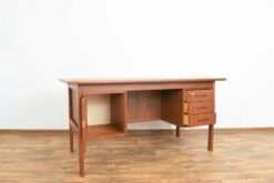Mid-Century Danish Freestanding Teak Desk, 1960s 21 Mid-Century Danish Freestanding Teak Desk, 1960s -PAMONO Sales mid century danish freestanding teak desk 1960s 5