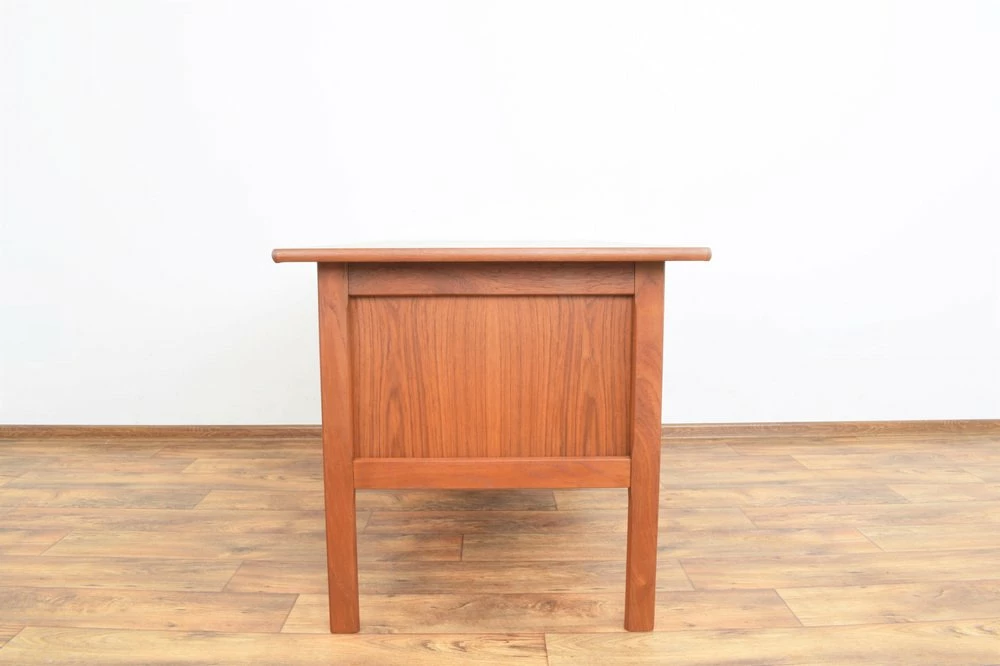 Mid-Century Danish Freestanding Teak Desk, 1960s 10 Mid-Century Danish Freestanding Teak Desk, 1960s - Image 8