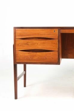 Mid-Century Danish Rosewood Desk, 1960s -PAMONO Sales mid century danish rosewood desk 1960s 2
