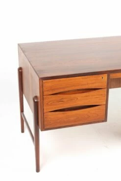 Mid-Century Danish Rosewood Desk, 1960s -PAMONO Sales mid century danish rosewood desk 1960s 3