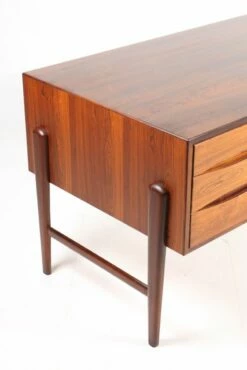 Mid-Century Danish Rosewood Desk, 1960s -PAMONO Sales mid century danish rosewood desk 1960s 5