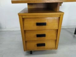 Mid-Century Desk In Oak, 1950s -PAMONO Sales mid century desk in oak 1950s 11