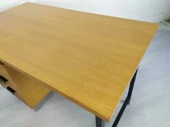 Mid-Century Desk In Oak, 1950s -PAMONO Sales mid century desk in oak 1950s 12