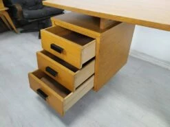 Mid-Century Desk In Oak, 1950s -PAMONO Sales mid century desk in oak 1950s 16