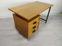 Mid-Century Desk In Oak, 1950s -PAMONO Sales mid century desk in oak 1950s 4