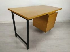 Mid-Century Desk In Oak, 1950s -PAMONO Sales mid century desk in oak 1950s 6