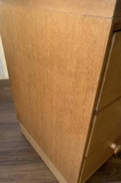 Mid-Century Desk With Black Enamelled Painted Top By Meredew Of Great Britain, 1960s -PAMONO Sales mid century desk with black enamelled painted top by meredew of great britain 1960s 4