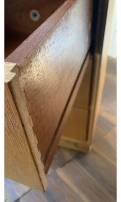 Mid-Century Desk With Black Enamelled Painted Top By Meredew Of Great Britain, 1960s -PAMONO Sales mid century desk with black enamelled painted top by meredew of great britain 1960s 5