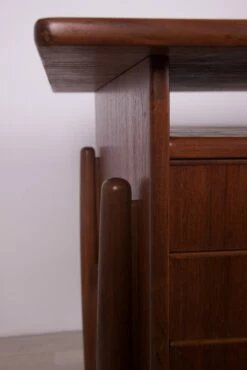 Mid-Century Freestanding Desk In Teak, 1960s -PAMONO Sales mid century freestanding desk in teak 1960s 11