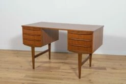 Mid-Century Freestanding Teak Desk, 1960s