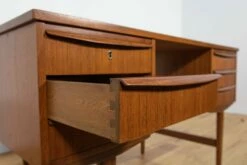 Mid-Century Freestanding Teak Desk, 1960s -PAMONO Sales mid century freestanding teak desk 1960s 12