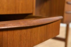 Mid-Century Freestanding Teak Desk, 1960s -PAMONO Sales mid century freestanding teak desk 1960s 14