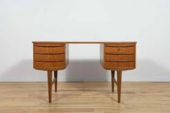 Mid-Century Freestanding Teak Desk, 1960s -PAMONO Sales mid century freestanding teak desk 1960s 3