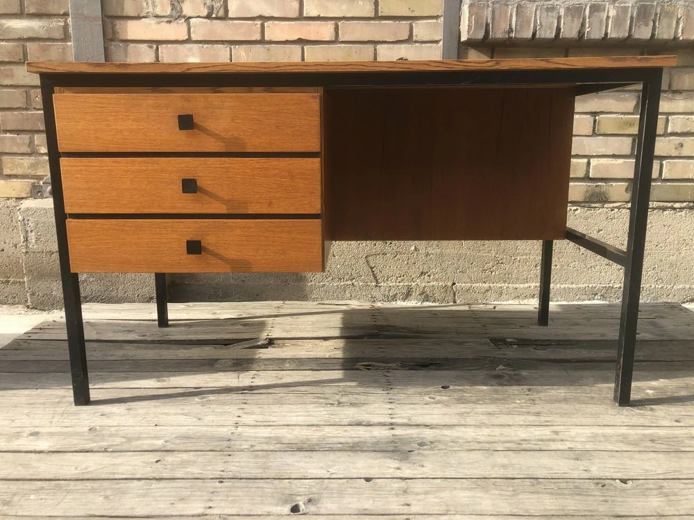 Mid-Century German Modern Teak Desk From Elco, 1950s 3 Mid-Century German Modern Teak Desk From Elco, 1950s