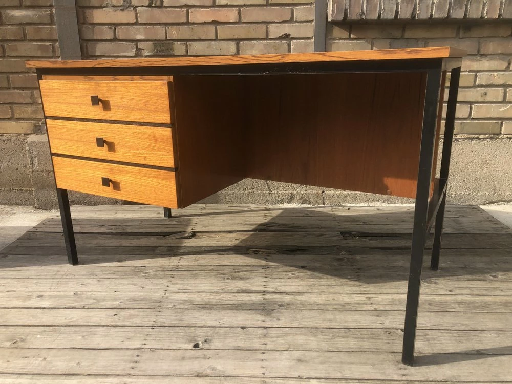 Mid-Century German Modern Teak Desk From Elco, 1950s 12 Mid-Century German Modern Teak Desk From Elco, 1950s - Image 10