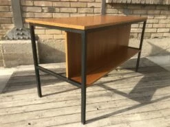 Mid-Century German Modern Teak Desk From Elco, 1950s 14 Mid-Century German Modern Teak Desk From Elco, 1950s -PAMONO Sales mid century german modern teak desk from elco 1950s 2