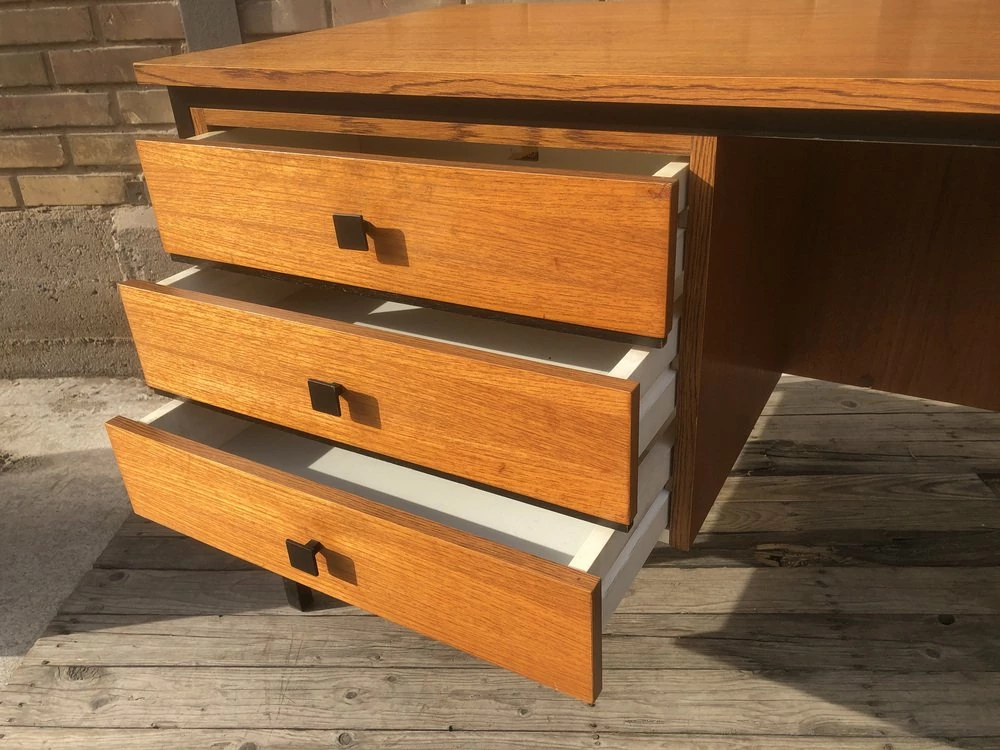 Mid-Century German Modern Teak Desk From Elco, 1950s 11 Mid-Century German Modern Teak Desk From Elco, 1950s - Image 9