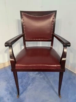 Mid-Century Italian Executive Desk And Chair In Walnut By Dassi, 1950s, Set Of 2 -PAMONO Sales mid century italian executive desk and chair in walnut by dassi 1950s set of 2 16