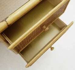 Mid-Century Italian Glass Bamboo & Wicker Desk With Drawers, 1980s -PAMONO Sales mid century italian glass bamboo wicker desk with drawers 1980s 6