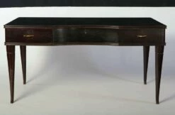 Mid-Century Italian Writing Table In Lacquered Wood With 3 Drawers -PAMONO Sales mid century italian writing table in lacquered wood with 3 drawers 2