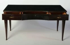 Mid-Century Italian Writing Table In Lacquered Wood With 3 Drawers -PAMONO Sales mid century italian writing table in lacquered wood with 3 drawers 3