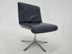 Mid-Century Leather Desk Chair By Delta Wilkhahn, 1970s -PAMONO Sales mid century leather desk chair by delta wilkhahn 1970s 10