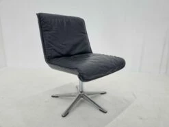 Mid-Century Leather Desk Chair By Delta Wilkhahn, 1970s -PAMONO Sales mid century leather desk chair by delta wilkhahn 1970s 6