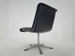 Mid-Century Leather Desk Chair By Delta Wilkhahn, 1970s -PAMONO Sales mid century leather desk chair by delta wilkhahn 1970s 7