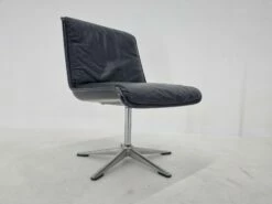 Mid-Century Leather Desk Chair By Delta Wilkhahn, 1970s -PAMONO Sales mid century leather desk chair by delta wilkhahn 1970s 8