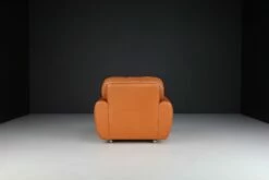 Mid-Century Leather Lounge Chairs, France, 1960s, Set Of 2 18 Mid-Century Leather Lounge Chairs, France, 1960s, Set Of 2 -PAMONO Sales mid century leather lounge chairs france 1960s set of 2 7