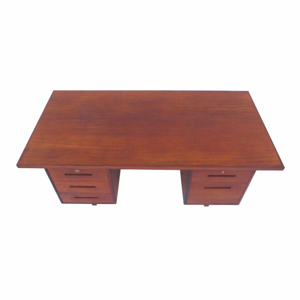 Mid-Century Modern Executive Writing Desk In Teak, 1960s 7 Mid-Century Modern Executive Writing Desk In Teak, 1960s - Image 5