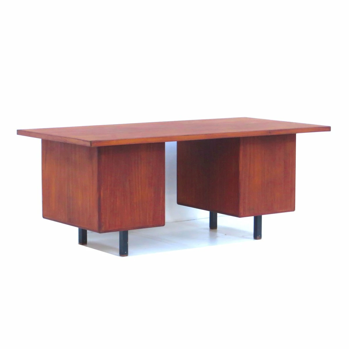 Mid-Century Modern Executive Writing Desk In Teak, 1960s 8 Mid-Century Modern Executive Writing Desk In Teak, 1960s - Image 6