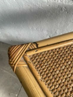 Mid-Century Modern Italian Freestanding Bamboo And Raffia Corner Etagere With Four Shelves, 1970s -PAMONO Sales mid century modern italian freestanding bamboo and raffia corner etagere with four shelves 1970s 6