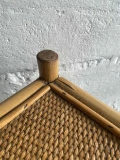 Mid-Century Modern Italian Freestanding Bamboo And Raffia Corner Etagere With Four Shelves, 1970s -PAMONO Sales mid century modern italian freestanding bamboo and raffia corner etagere with four shelves 1970s 8