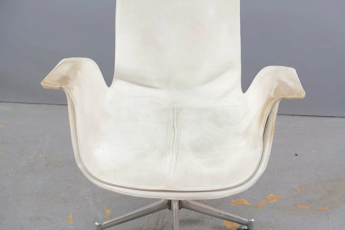 Mid-Century White Tulip Chair By Preben Fabricius & Jørgen Kastholm For Kill International 13 Mid-Century White Tulip Chair By Preben Fabricius & Jørgen Kastholm For Kill International - Image 11