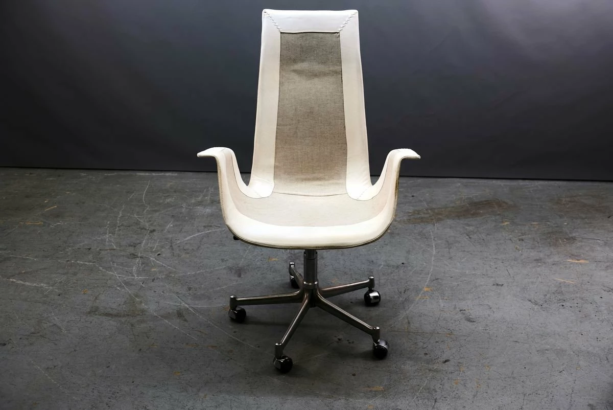 Mid-Century White Tulip Chair By Preben Fabricius & Jørgen Kastholm For Kill International 7 Mid-Century White Tulip Chair By Preben Fabricius & Jørgen Kastholm For Kill International - Image 5