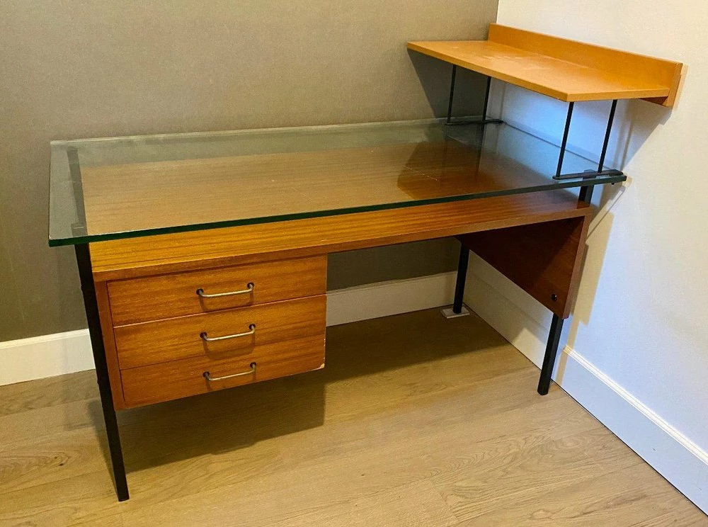 Modernist Desk In Mahogany, 1950s 13 Modernist Desk In Mahogany, 1950s - Image 11