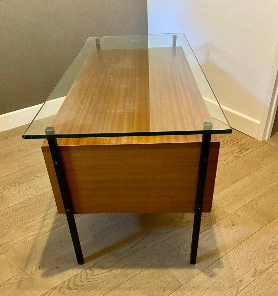 Modernist Desk In Mahogany, 1950s 8 Modernist Desk In Mahogany, 1950s - Image 6