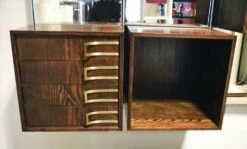 Modular Wood And Mirror Wall Unit, 1970s 29 Modular Wood And Mirror Wall Unit, 1970s -PAMONO Sales modular wood and mirror wall unit 1970s 14