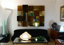 Modular Wood And Mirror Wall Unit, 1970s 19 Modular Wood And Mirror Wall Unit, 1970s -PAMONO Sales modular wood and mirror wall unit 1970s 4