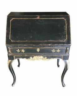 Neo-Classical Elm And Gold Leaf Desk, 1930s