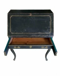 Neo-Classical Elm And Gold Leaf Desk, 1930s -PAMONO Sales neo classical elm and gold leaf desk 1930s 4